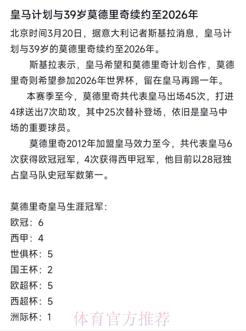 皇马将提供魔笛新合同至2023年 双方想继续合作 皇马将提供魔笛新合同至2023年 双方想继续合作